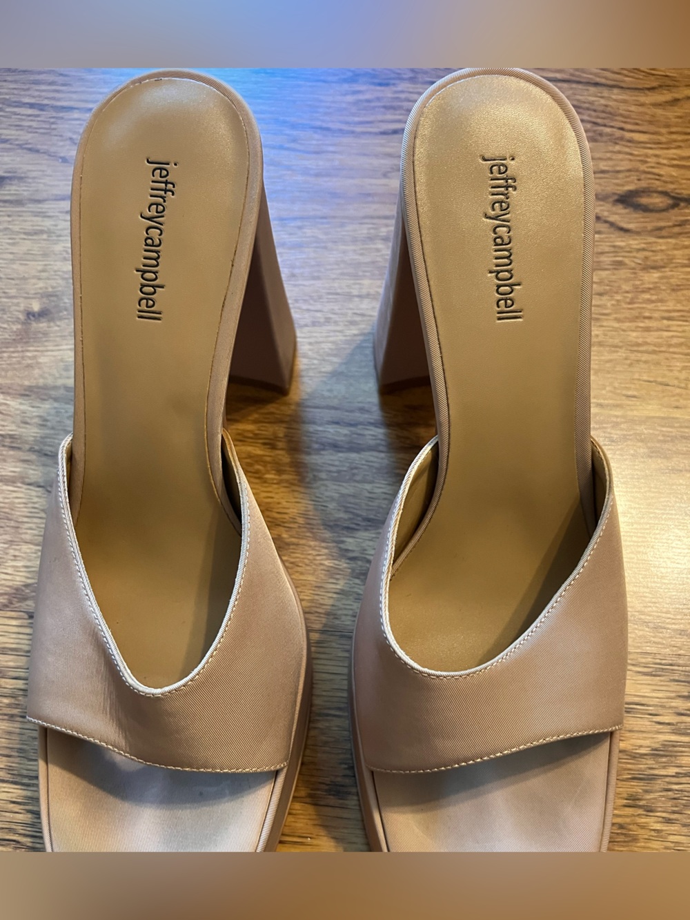 Jeffrey Campbell Caviar Platform High Heel Slide Sandals 10 Unif reformation jw